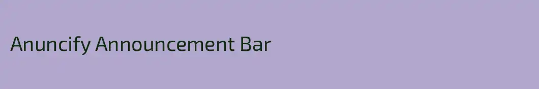 Anuncify Announcement Bar